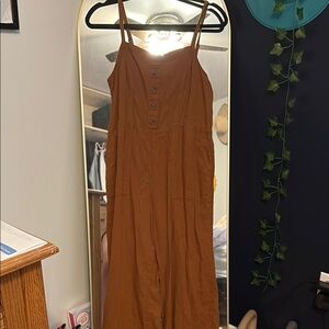 Elegant Brown Sleeveless Dress